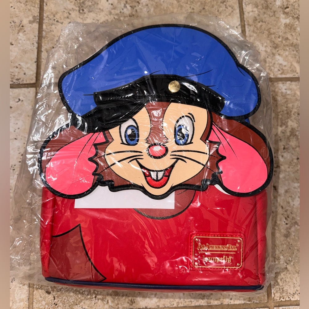 NEW! An American tail fievel Loungefly mini backpack